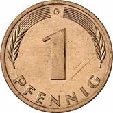 Obverse 1 Pfennig 1987 G