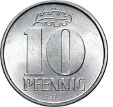Obverse 10 Pfennig 1989 A