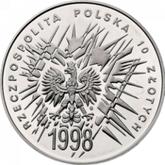 Obverse 10 Zlotych 1998 MW ET 90th Anniversary of Regaining Independence by Poland