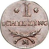 Reverse 1 Shilling 1808 M Danzig