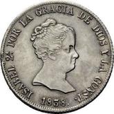 Obverse 4 Reales 1838 M CL