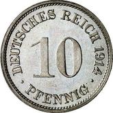 Obverse 10 Pfennig 1914 G