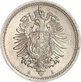 Reverse 5 Pfennig 1874 A
