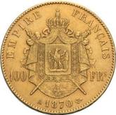 Reverse 100 Francs 1870 A