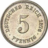 Obverse 5 Pfennig 1876 A