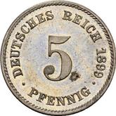 Obverse 5 Pfennig 1899 F