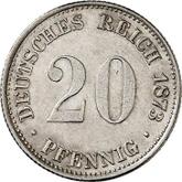 Obverse 20 Pfennig 1873 E