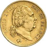 Obverse 40 Francs 1822 H