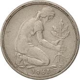Reverse 50 Pfennig 1968 F