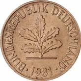 Reverse 2 Pfennig 1981 F