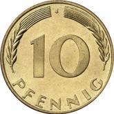 Obverse 10 Pfennig 1969 J