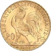 Reverse 20 Francs 1909