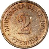 Obverse 2 Pfennig 1874 D