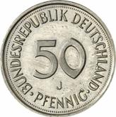 Obverse 50 Pfennig 1990 J