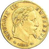Obverse 5 Francs 1864 BB