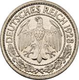 Obverse 50 Reichspfennig 1928 J