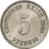 Obverse 5 Pfennig 1906 J