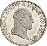 Obverse 1/6 Thaler 1827 S Death of the King