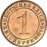 Obverse 1 Reichspfennig 1928 A