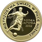 Reverse 100 Zlotych 2002 MW World Football Cup 2002