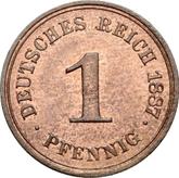 Obverse 1 Pfennig 1887 A