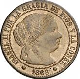 Obverse 1/2 Céntimo de escudo 1868 OM
