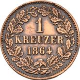 Reverse Kreuzer 1864