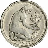 Reverse 50 Pfennig 1975 F