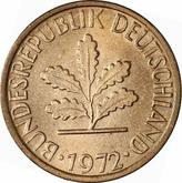 Reverse 1 Pfennig 1972 F