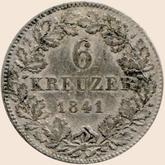 Reverse 6 Kreuzer 1841