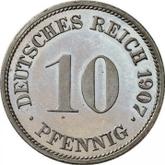 Obverse 10 Pfennig 1907 G