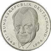 Obverse 2 Mark 1997 J Willy Brandt