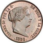 Obverse 25 Céntimos de real 1856