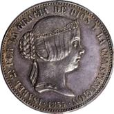 Obverse 5 Pesetas - 5 Franc 1855 Pattern