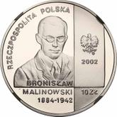 Reverse 10 Zlotych 2002 MW ET Bronislaw Malinowski