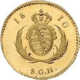 Reverse Ducat 1810 S.G.H.