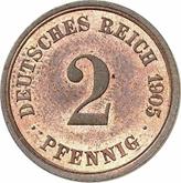 Obverse 2 Pfennig 1905 F