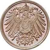 Reverse 1 Pfennig 1891 G