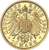 Reverse 10 Mark 1905 A Saxe-Coburg-Gotha