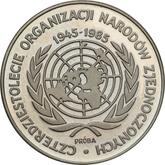 Reverse 500 Zlotych 1985 MW Pattern 40 years of the UN