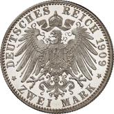 Reverse 2 Mark 1909 E Saxony