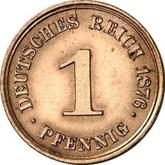 Obverse 1 Pfennig 1876 E