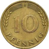Obverse 10 Pfennig 1950 J