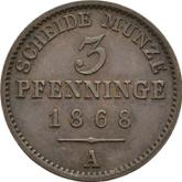 Reverse 3 Pfennig 1868 A