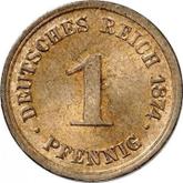 Obverse 1 Pfennig 1874 F