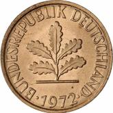 Reverse 2 Pfennig 1972 G