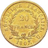 Reverse 20 Francs 1807 U