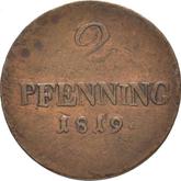 Reverse 2 Pfennig 1819