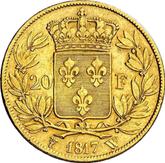 Reverse 20 Francs 1817 W