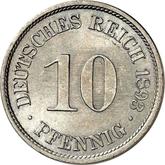 Obverse 10 Pfennig 1893 A